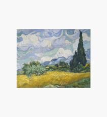 Van Gogh, Wheat Field with Cypresses 1889 Art Board