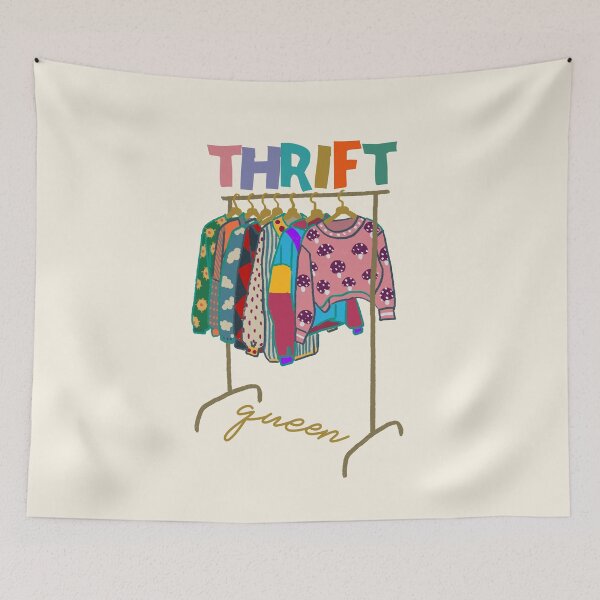 Item preview, Thrift queen, cute retro illustration designed and sold by kubranurgullu.