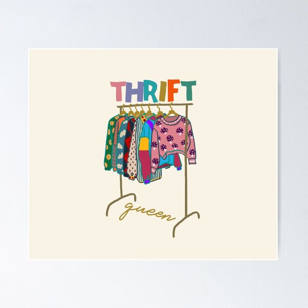 Item preview, Thrift queen, cute retro illustration designed and sold by kubranurgullu.
