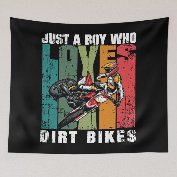Item preview, Just A Boy Who Loves Dirt Bikes designed and sold by starider.
