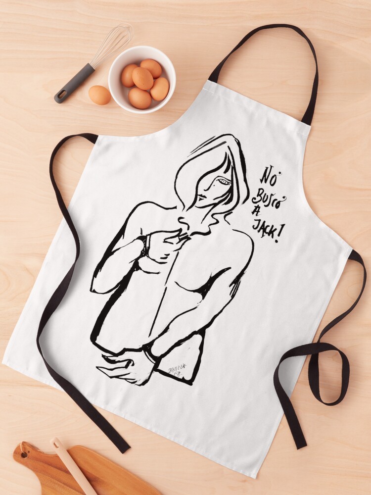 Imagen 1 de 6, Delantal con la obra NO BUSCO A JACK , diseñada y vendida por lutxana.