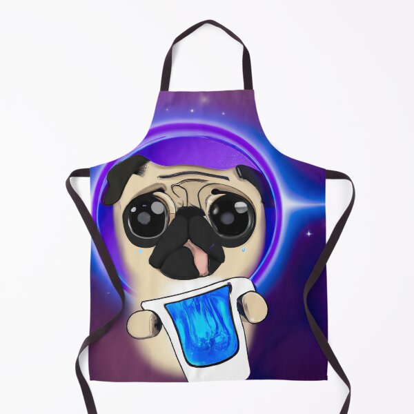 Item preview, Magic Pug Dog Drinking Coffee designed and sold by chanzds.
