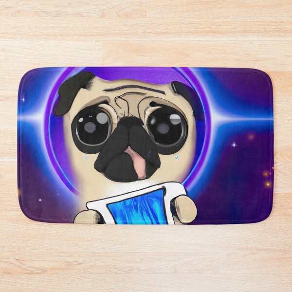 Item preview, Magic Pug Dog Drinking Coffee designed and sold by chanzds.