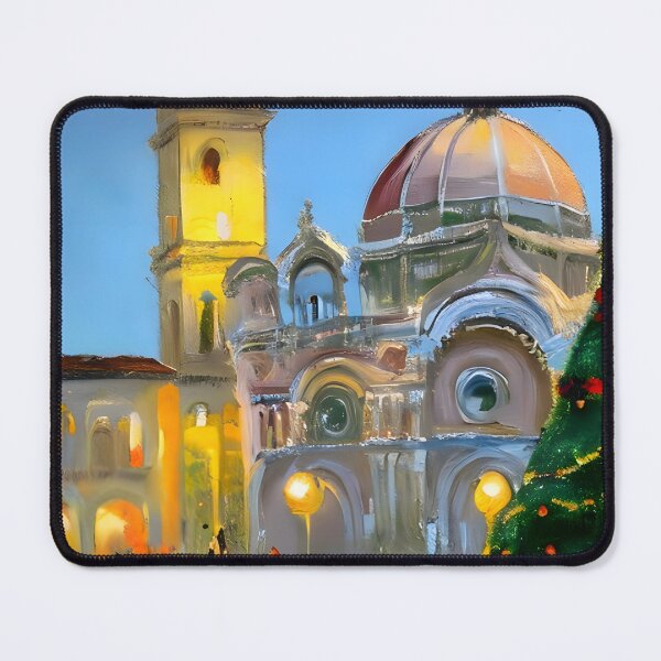 Item preview, Italy Christmas Decorations Impressionism Painting 1 designed and sold by worldtableau.