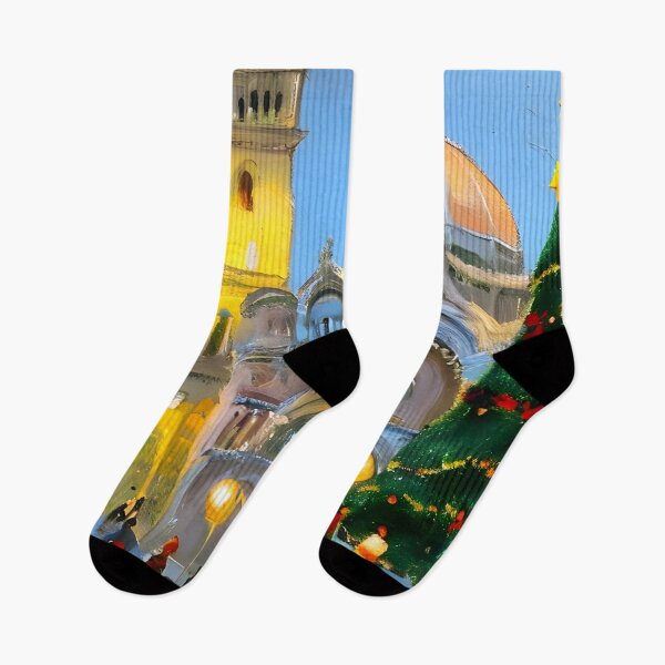 Item preview, Italy Christmas Decorations Impressionism Painting 1 designed and sold by worldtableau.