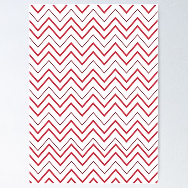 Item preview, Red and White Zig Zag Candy Cane Christmas Pattern designed and sold by bazzadesigns.