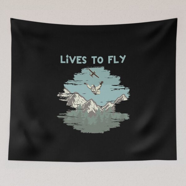 Item preview, Lives to fly, skydiving designed and sold by HarriPaloma.
