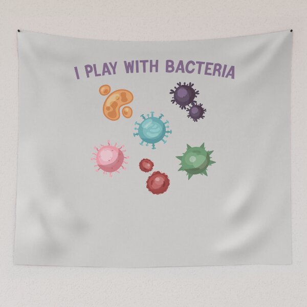 Item preview, I Play With Bacteria funny science joke microbiologist designed and sold by Sarah38.