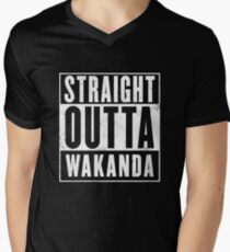 Straight Outta Wakanda Men's V-Neck T-Shirt