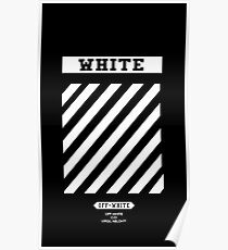 Off White Black Poster