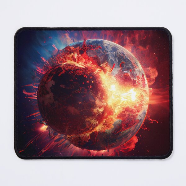 Item preview, The moon colliding with Earth designed and sold by ChargedShapes.