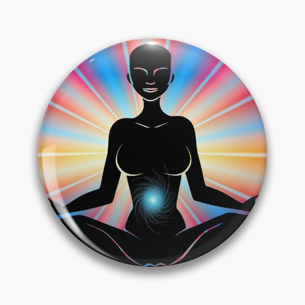 Item preview, Self Awakening Spiritual Awakening Enlightenment Art,blue aura,spiritual meditation,soul awakening, designed and sold by Tamas Das.