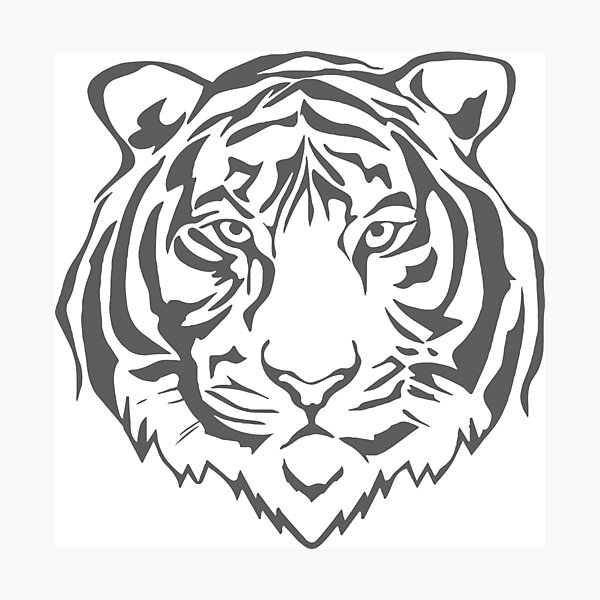 Item preview, Tiger face designed and sold by snowgirlshop.