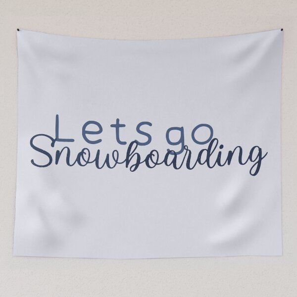 Item preview, Lets go snowboarding designed and sold by BeCreativeArts.