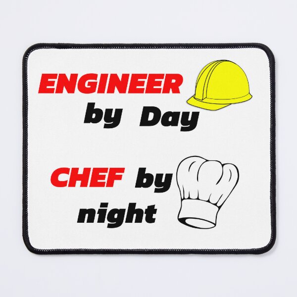 Item preview, engineer by day chef by night  designed and sold by Top-artistO.