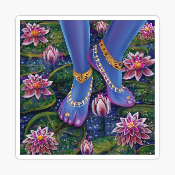 Item preview, The lotus feet of Lord Krishna designed and sold by iwassummoned.