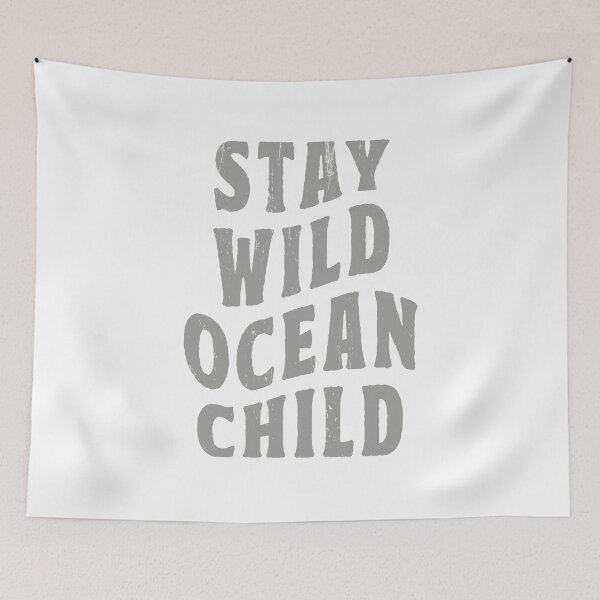 Item preview, Vintage Surf Quote Stay Wild Ocean Child designed and sold by TonySpencer.