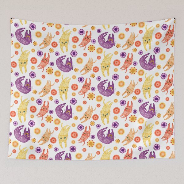 Item preview, sweet painted cats designed and sold by Sarka Zuzanakova, Kukuckova.