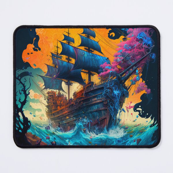 Aperçu de l'œuvre bateau pirate coloré créée et vendue par Soma-LUL.