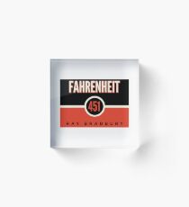 Fahrenheit 451 Acrylic Block