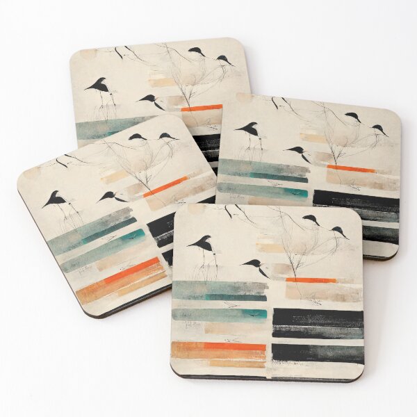 Item preview, Bird abstract drawing, color blocking designed and sold by alxndraai.
