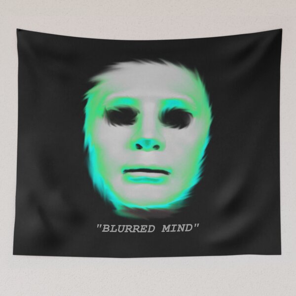 Item preview, GREEN BLURRED MIND FACE designed and sold by WORLDHOODIES.