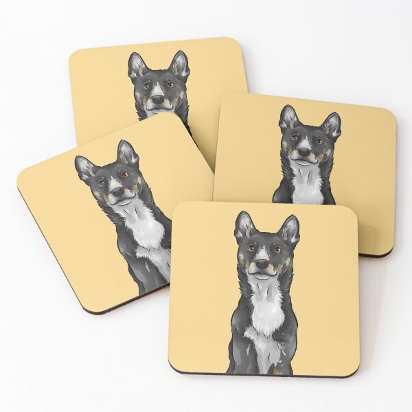 Item preview, New Guinea Singing Dog | Black and Tan | Cute Dog Art designed and sold by shirinsart.