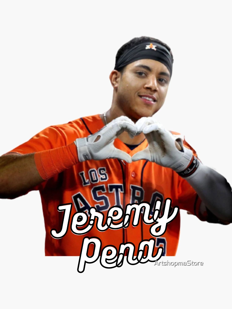 Jeremy Pena Heart Houston Astros Baseball Glossy Sticker Vinyl 