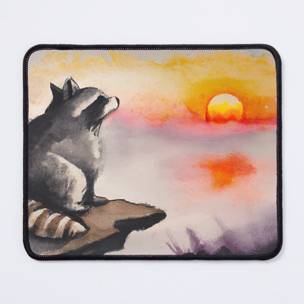 Item preview, Racoon Looking At Sunset designed and sold by AyfuDesigns.