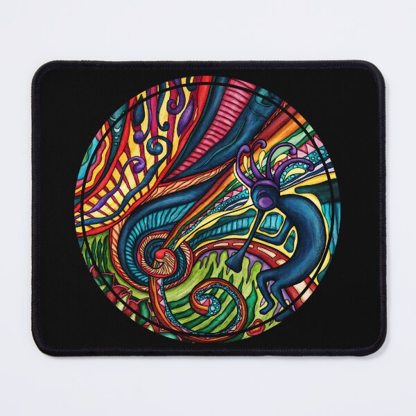 Item preview, Colorful Kokopelli flute player, native southwestern designed and sold by NadiaChevrel.