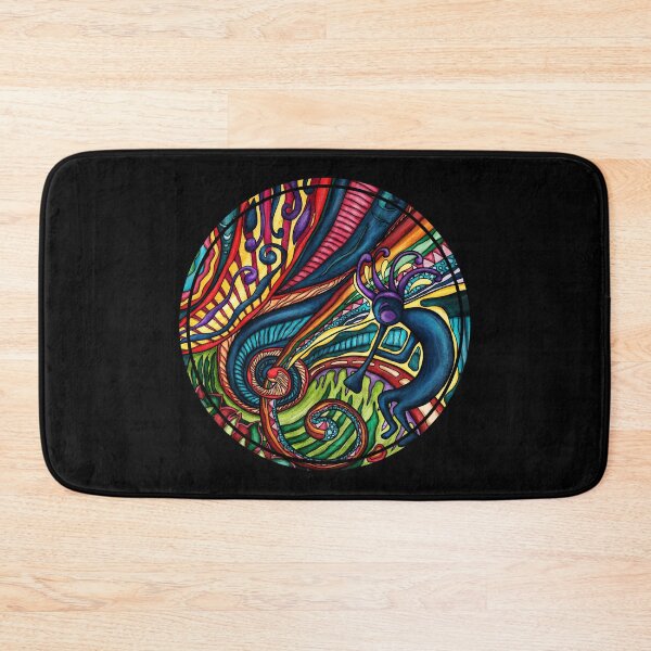 Item preview, Colorful Kokopelli flute player, native southwestern designed and sold by NadiaChevrel.