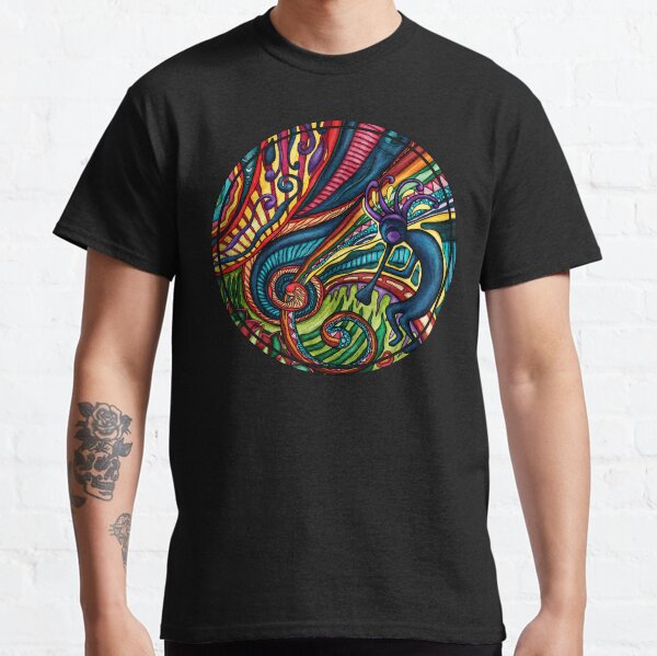 Item preview, Colorful Kokopelli flute player, native southwestern designed and sold by Nadia Chevrel.