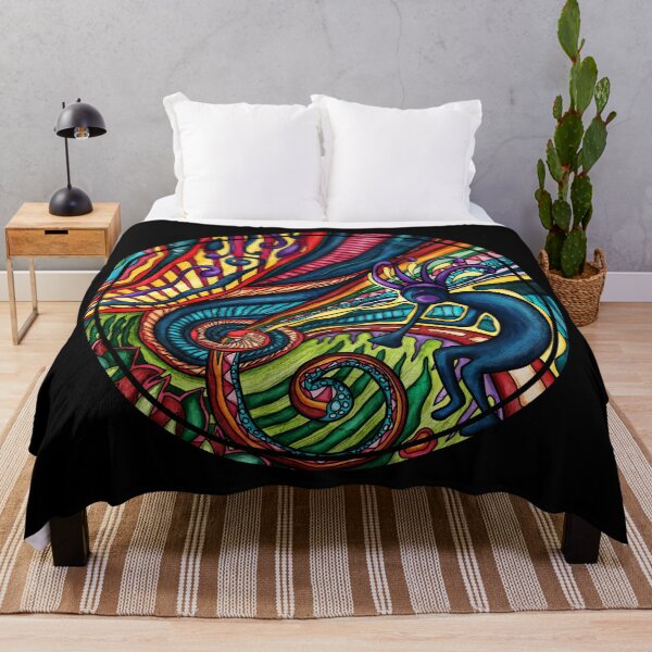 Item preview, Colorful Kokopelli flute player, native southwestern designed and sold by NadiaChevrel.
