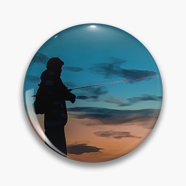 Item preview, Fishing Landscape - sunset sea designed and sold by KiziuMiziu ⭐⭐⭐⭐⭐.
