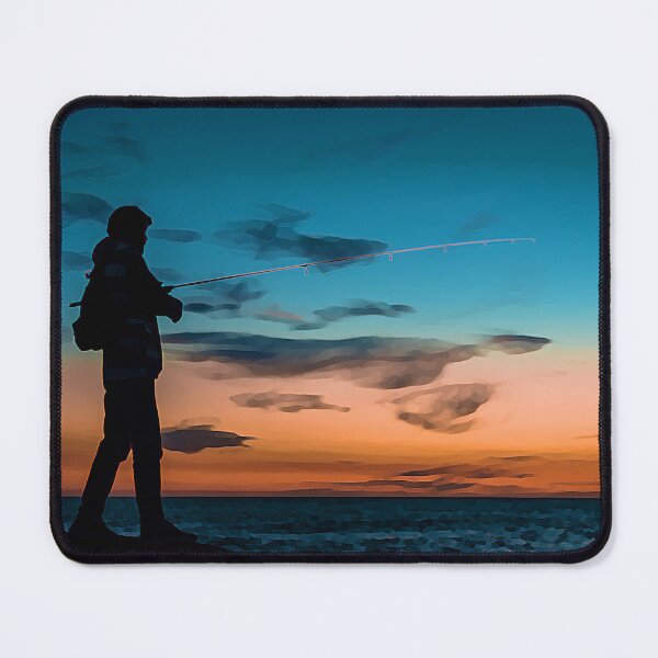 Item preview, Fishing Landscape - sunset sea designed and sold by KiziuMiziu ⭐⭐⭐⭐⭐.