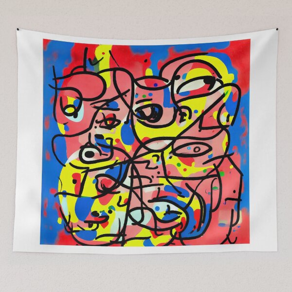 Item preview, metaphysical painting of man's face designed and sold by David-Howells.