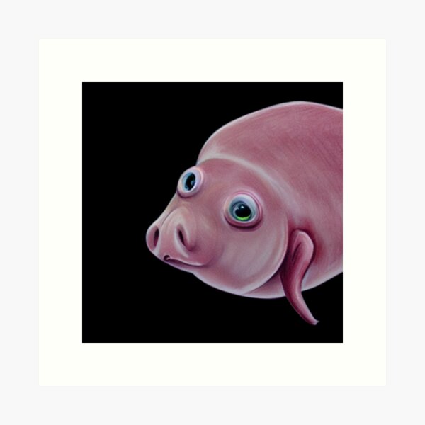 Pink blobfish, pixel art character isolated on white background. 8 bit  funny meme ugly fish icon. Old school vintage retro slot machine/video game  graphics. Deep ocean water animal logotype. Stock Vector