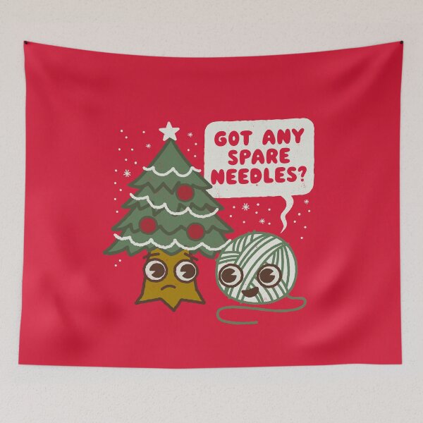 Item preview, Knitting Christmas Kawaii Wool - Got Any Spare Needles  designed and sold by WeirdPunderful.
