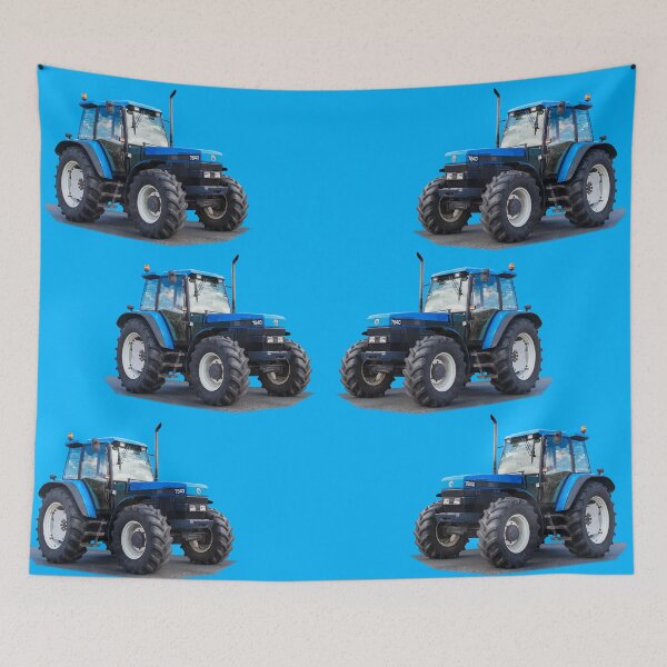 Item preview, blue tractor designed and sold by Millysuewood.