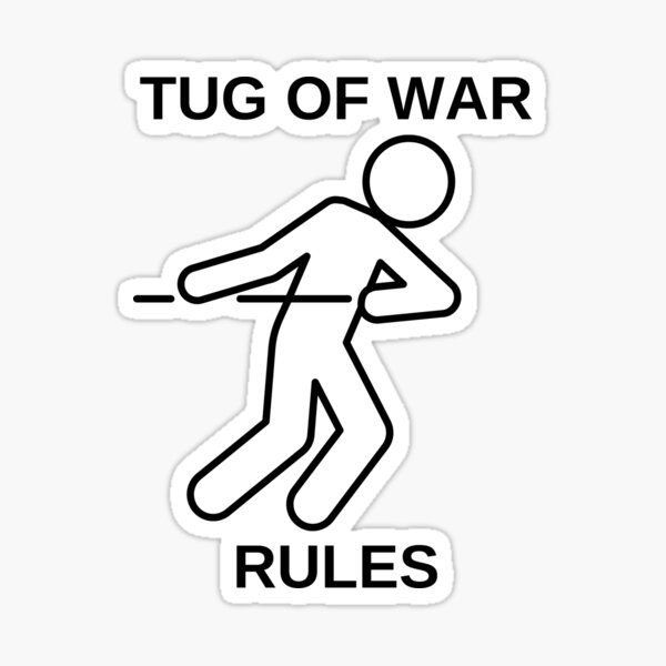 tug-of-war-rules-game-sticker-for-sale-by-artistylio-redbubble