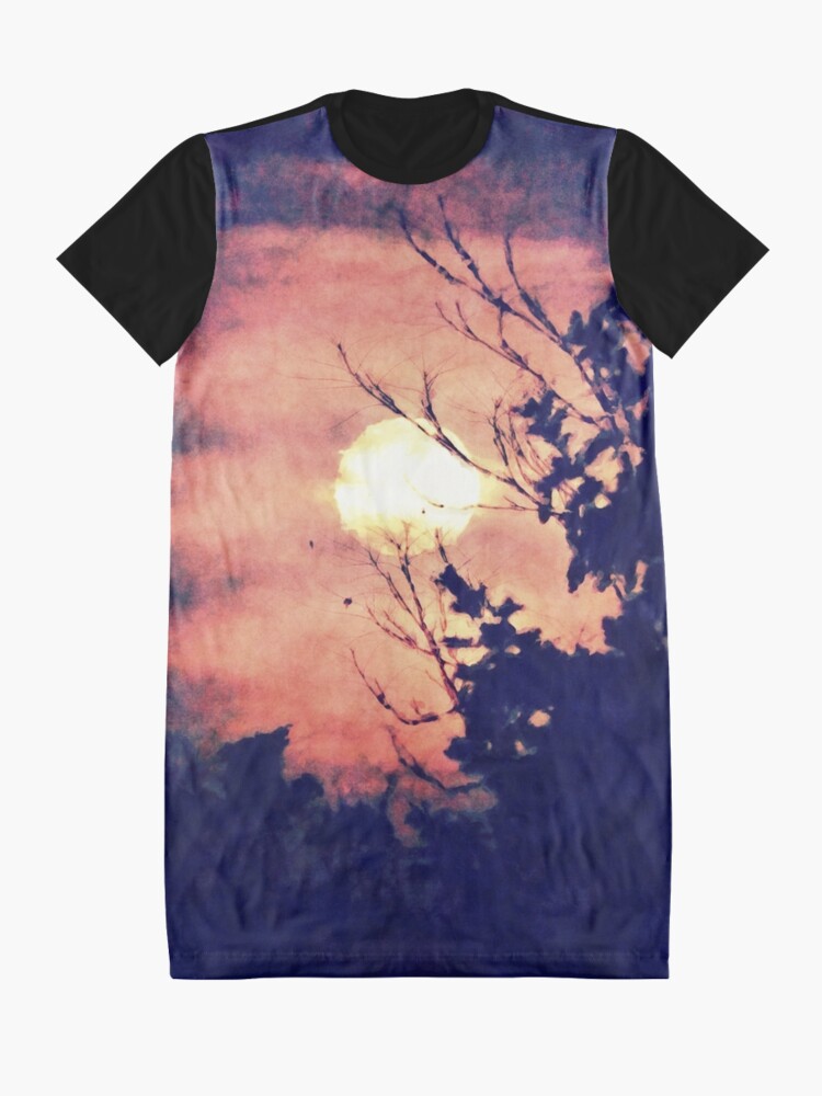 Alternate view of Full Moon Silhouette Graphic T-Shirt Dress