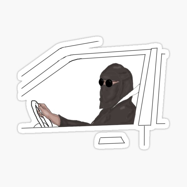 Saudi Woman Driving Sticker