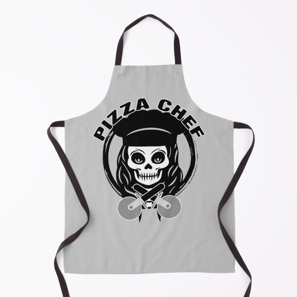 Item preview, Female Pizza Chef Skull and Pizza Cutters Black Logo designed and sold by Nuletto.
