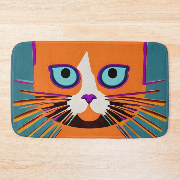 Item preview, Whimsical Orange Cat Pop Art  designed and sold by JKirchnerArt.