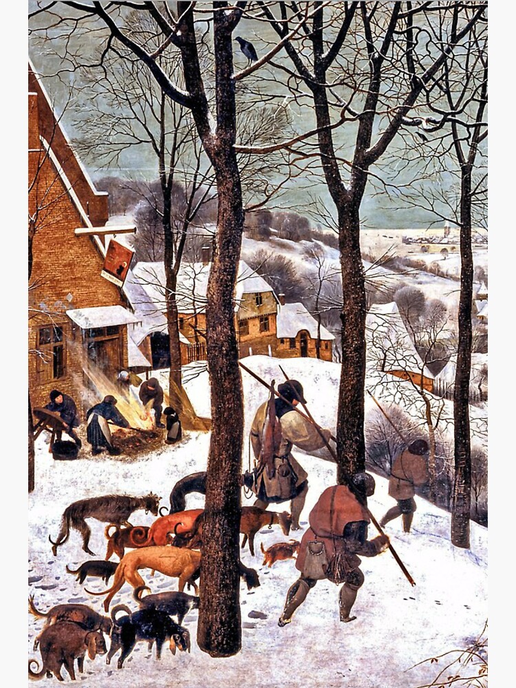 "The Hunters in the Snow by Pieter Bruegel the Elder" Sticker for Sale