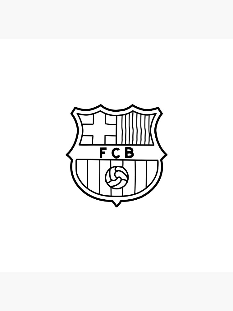 Croquis du logo Premium du FC Barcelone Badge