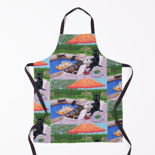 Item preview, Pool Party Labradors 2 designed and sold by HappyLabradors.