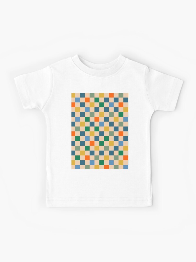★KIRSH★ Coloring Check Pattern Sweatshirt Mustard Checker Happy Face Sweatshirt