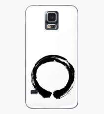Enso, Japanischer Sumi Pinsel Kreis, Japanischer Kreis Design mit Mu Kanji, Nichts Hülle & Klebefolie für Samsung Galaxy