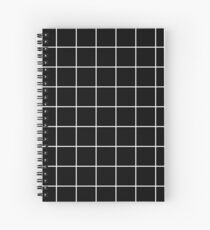Gitter, weiß und schwarz Spiralblock